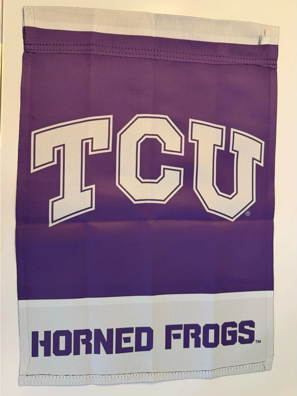 TCU Horned Frogs Purple Garden Flag